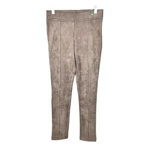 Andrew Marc Faux Suede Brown Legging Pants XS